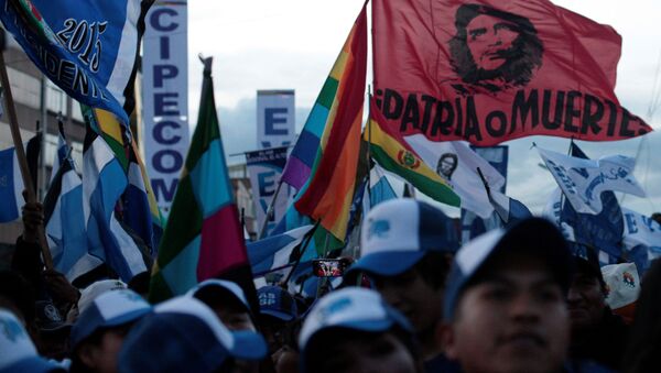 Los partidarios del presidente de Bolivia, Evo Morales - Sputnik Mundo