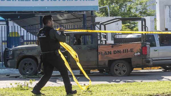 Consecuencias del tiroteo en la ciudad mexicana de Culiacán, el 18 de octubre de 2019 - Sputnik Mundo