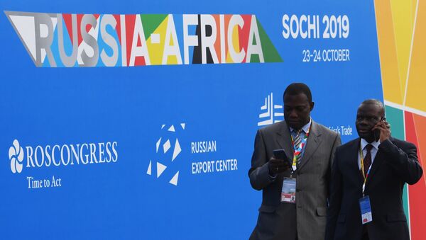 Los visitantes de la cumbre Rusia-África en Sochi, Rusia - Sputnik Mundo