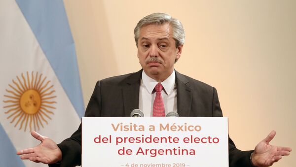 El presidente electo de Argentina, Alberto Fernández - Sputnik Mundo