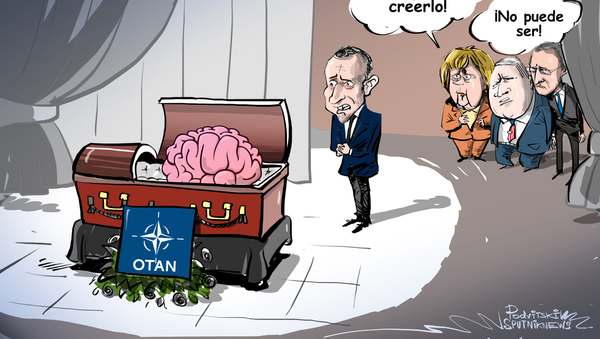 El 'funeral' del cerebro de la OTAN - Sputnik Mundo