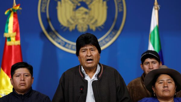 Evo Morales, renunciante mandatario boliviano - Sputnik Mundo