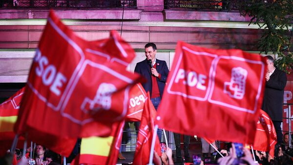 Pedro Sánchez, presidente en funciones español y el líder del PSOE - Sputnik Mundo
