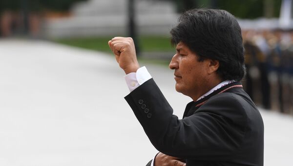 Evo Morales durante su visita a Moscú   - Sputnik Mundo