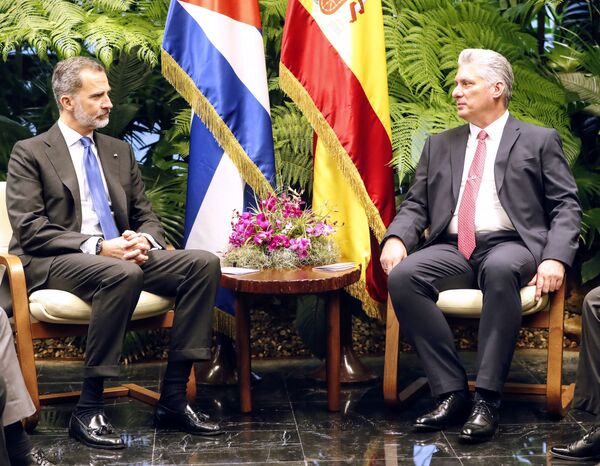 La histórica visita de los reyes Felipe y Letizia a Cuba - Sputnik Mundo