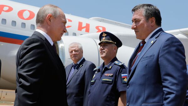 El presidente de Rusia, Vladímir Putin, arriba a Brasil - Sputnik Mundo