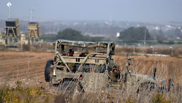 Los soldados israelíes en la Franja de Gaza - Sputnik Mundo