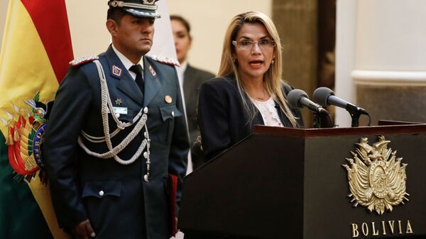 Jeanine Áñez, presidenta de facto de Bolivia - Sputnik Mundo