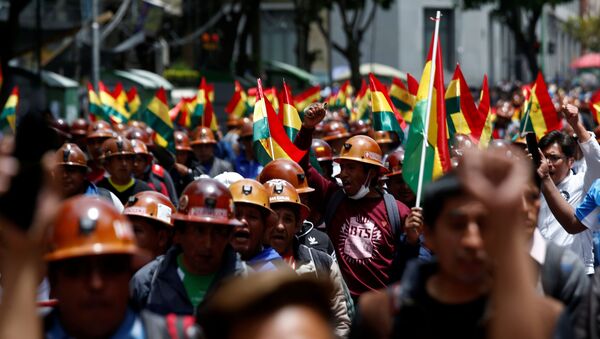 Protestas en Bolivia (archivo) - Sputnik Mundo