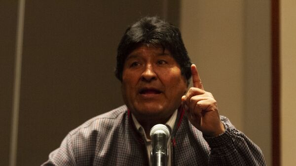 Evo Morales ofrece una rueda de prensa en Ciudad de México, el 20 de noviembre de 2019 - Sputnik Mundo