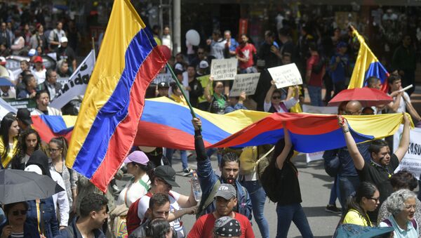 Protestas en Colombia  - Sputnik Mundo