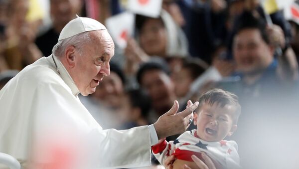 El papa Francisco de visita en Japón - Sputnik Mundo