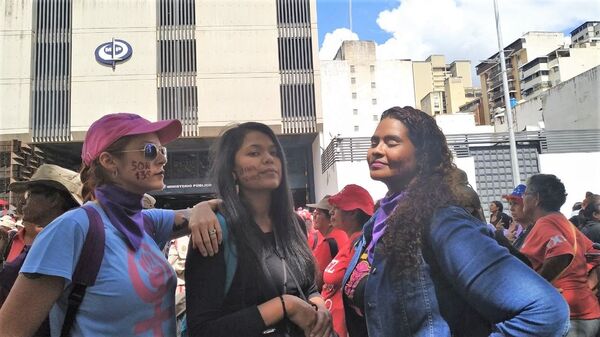 Marcha contra la violencia de género en Caracas, Venezuela - Sputnik Mundo