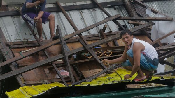 Consecuencias de un tifón en Filipinas  - Sputnik Mundo
