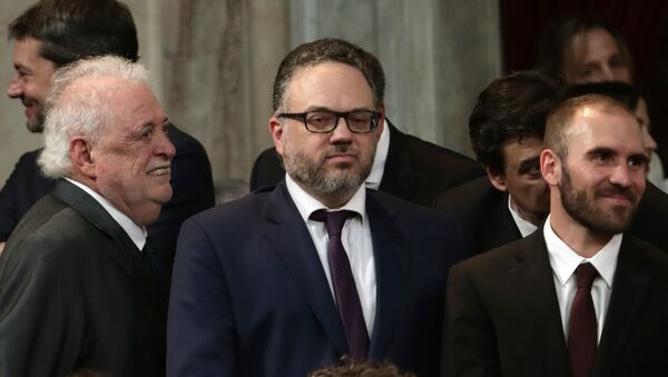 El ministro de Economía de Argentina, Martín Guzmán, junto al ministro de Desarrollo Productivo, Matías Kulfas - Sputnik Mundo