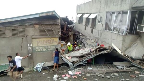Consecuencias del terremoto en Filipinas - Sputnik Mundo