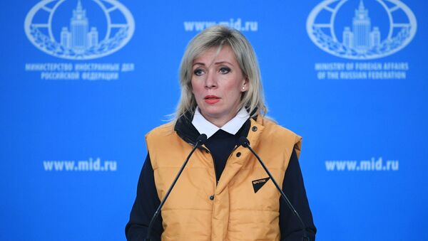La portavoz de la Cancillería de Rusia, María Zajárova - Sputnik Mundo