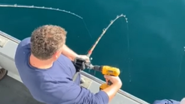 Un insólito truco para atrapar peces grandes - Sputnik Mundo