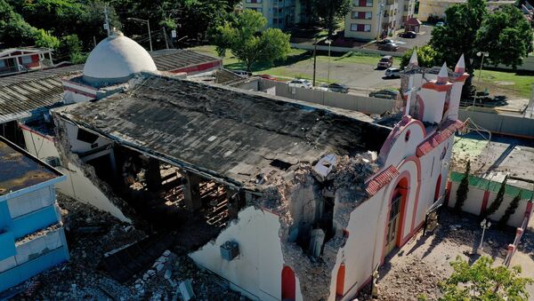 El rastro de destrucción dejado por los terremotos en Puerto Rico - Sputnik Mundo