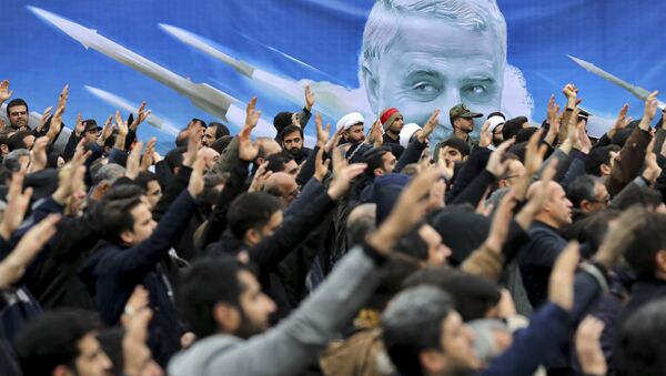 Una protesta en Irán contra el asesinato del general Soleimani - Sputnik Mundo