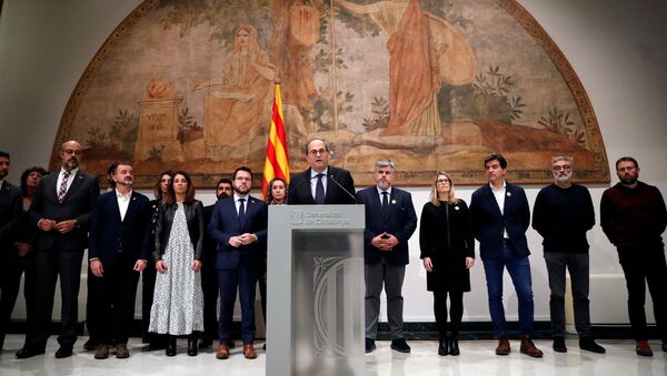 Quim Torra, presidente de Generalitat de Cataluña - Sputnik Mundo