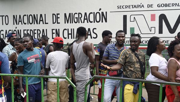 Migrantes en Tapachula, México (archivo) - Sputnik Mundo