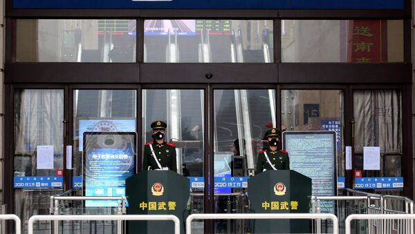 Una estación de trenes en China - Sputnik Mundo