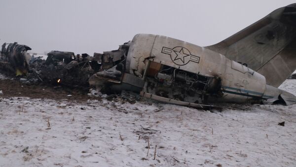 Restos del avión siniestrado en Afganistán, el 27 de enero de 2020 - Sputnik Mundo