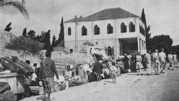 Refugiados palestinos expulsados de Ramla por las tropas israelíes en 1948 - Sputnik Mundo