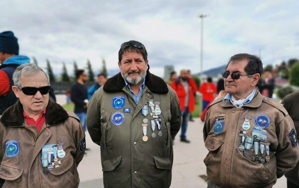 Veteranos de la Guerra de Malvinas presentes en el acto - Sputnik Mundo