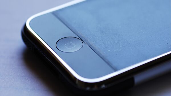 Un botón de un iPhone - Sputnik Mundo