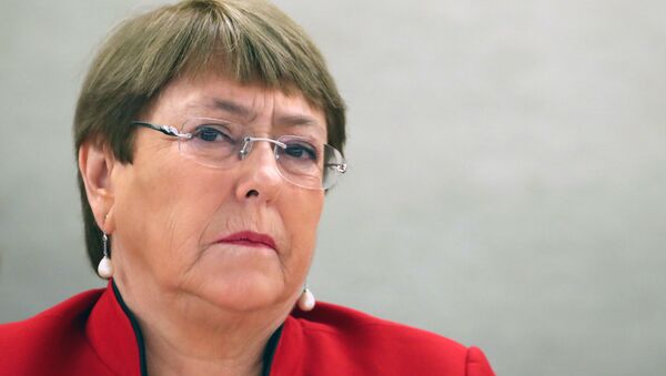 Michelle Bachelet, la Alta Comisionada de la ONU para los DDHH (archivo) - Sputnik Mundo