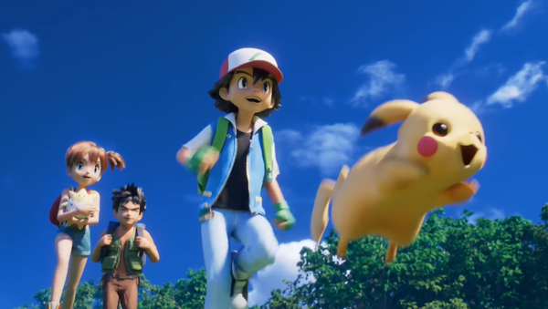 Una captura de pantalla de la nueva película de Pokémon - Sputnik Mundo