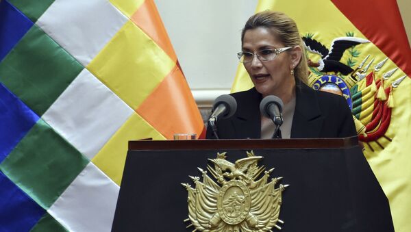 Jeanine Áñez, presidenta transitoria de Bolivia (archivo) - Sputnik Mundo
