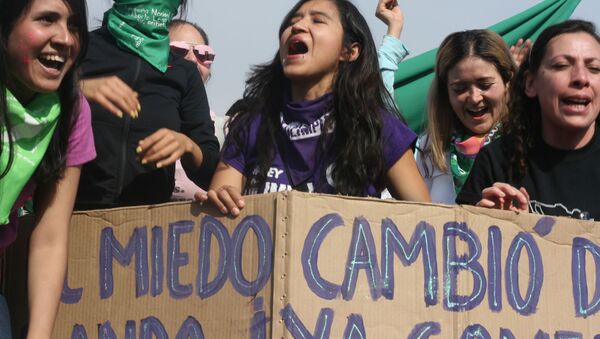 Así fue la megamarcha feminista en la Ciudad de México por el Día Internacional de la Mujer - Sputnik Mundo