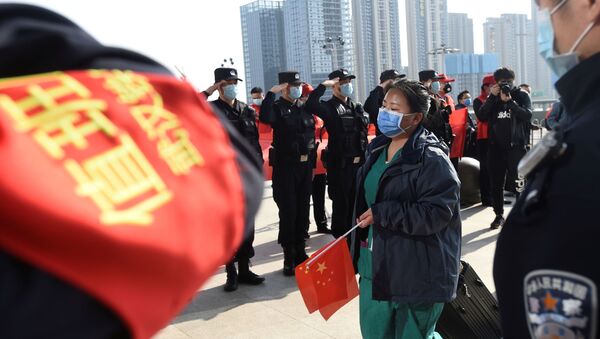 La Policía de la ciudad china de Wuhan - Sputnik Mundo