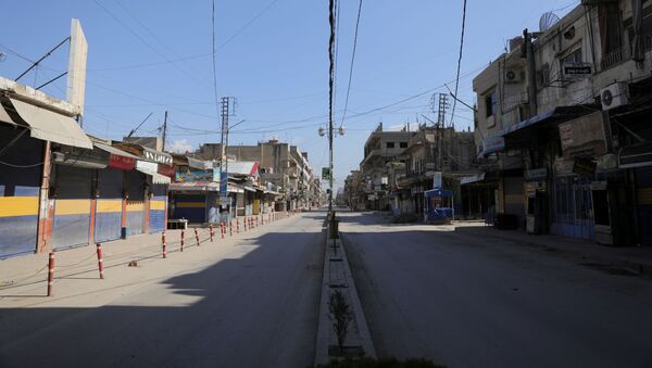 Las calles vacías de una ciudad siria - Sputnik Mundo