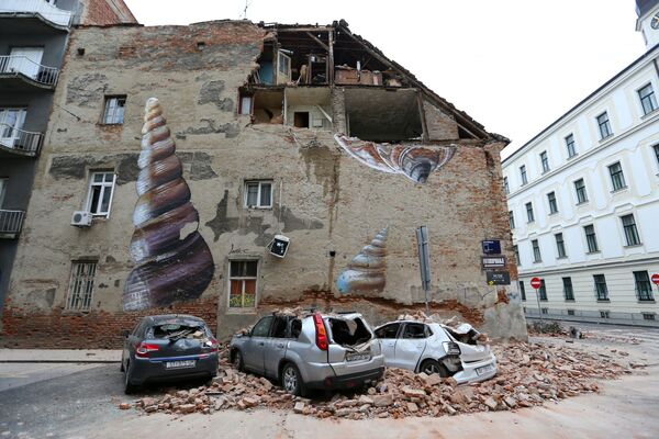 Las consecuencias del potente terremoto en Zagreb, Croacia. - Sputnik Mundo