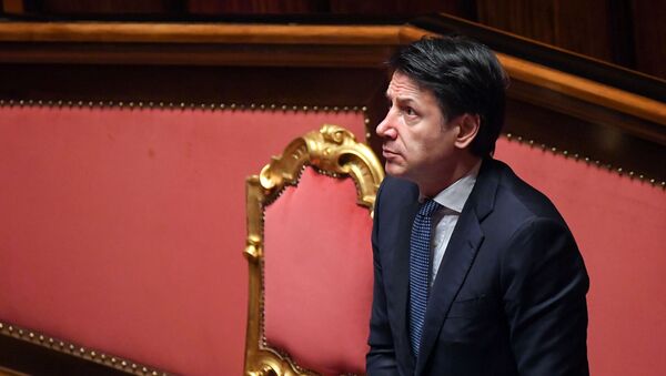El primer ministro italiano, Giuseppe Conte - Sputnik Mundo