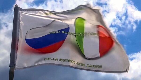 Ayuda de Rusia para Italia - Sputnik Mundo
