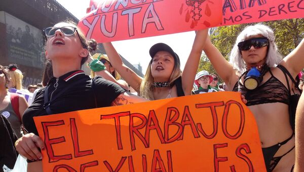 Manifestación por derechos de las trabajadoras sexuales - Sputnik Mundo