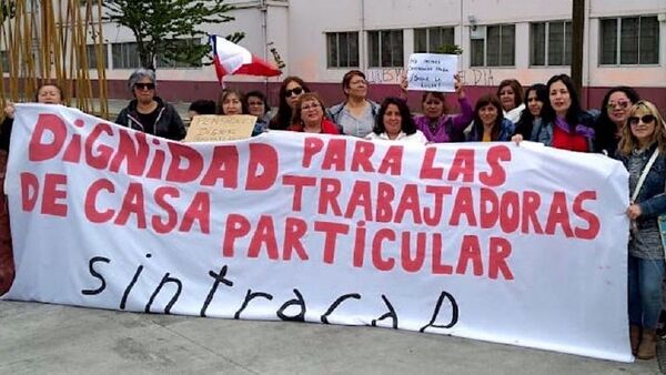 Manifestación por trabajadora domésticas en Chile - Sputnik Mundo