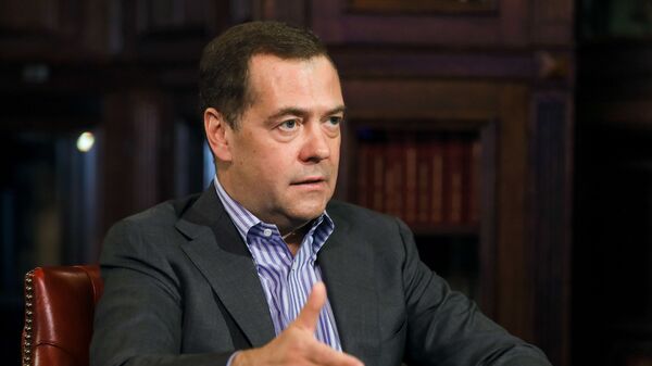 Dmitri Medvédev, el vicepresidente del Consejo de Seguridad, durante la entrevista a Sputnik - Sputnik Mundo