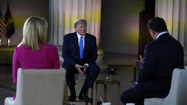 Donald Trump, presidente de EEUU, durante un foro televisado por Fox News Channel en Washington (EEUU), el 3 de mayo de 2020 - Sputnik Mundo