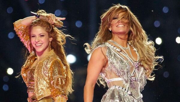Shakira y JLo, foto de archivo - Sputnik Mundo