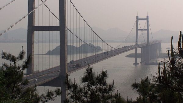 El puente sobre el río Humen en China - Sputnik Mundo