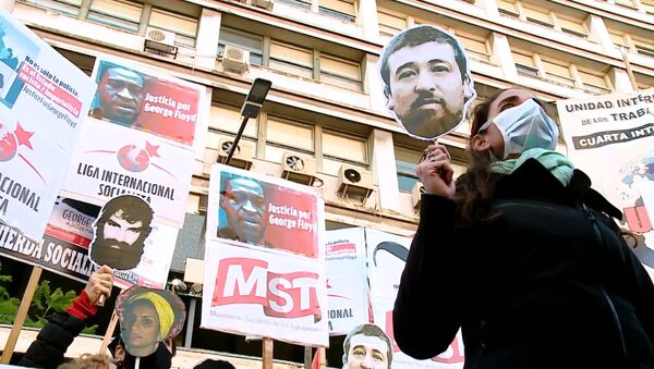 Las protestas de Argentina por la muerte de George Floyd - Sputnik Mundo