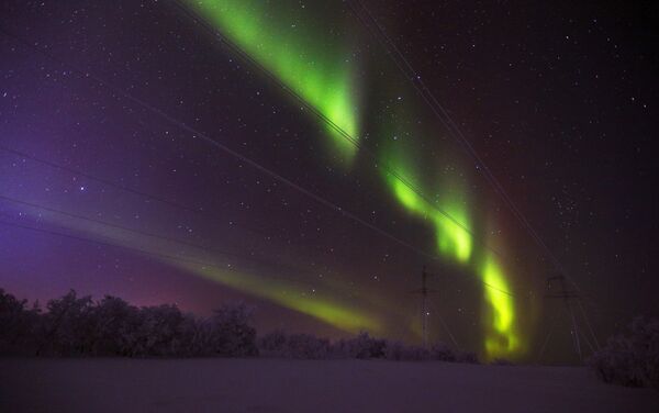 Aurora boreal en Rusia  - Sputnik Mundo