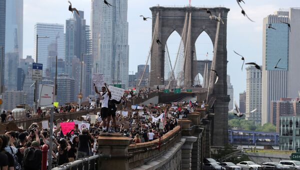 Protestas antirracistas en Nueva York, EEUU - Sputnik Mundo