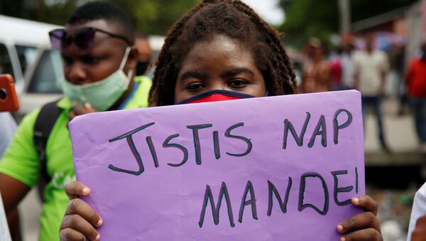 Una protesta en Haití (archivo) - Sputnik Mundo